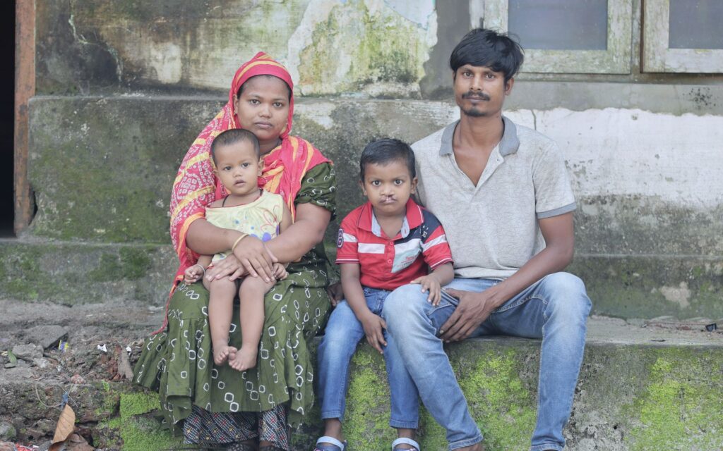 Kabeer vor der OP mit seiner Familie